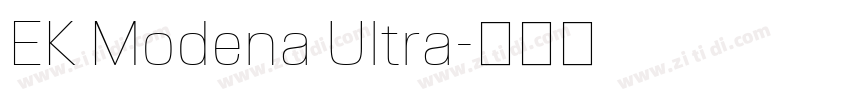 EK Modena Ultra字体转换
